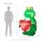 Glitzhome® 6ft Lighted Valentine's Inflatable Frog with Heart Decor